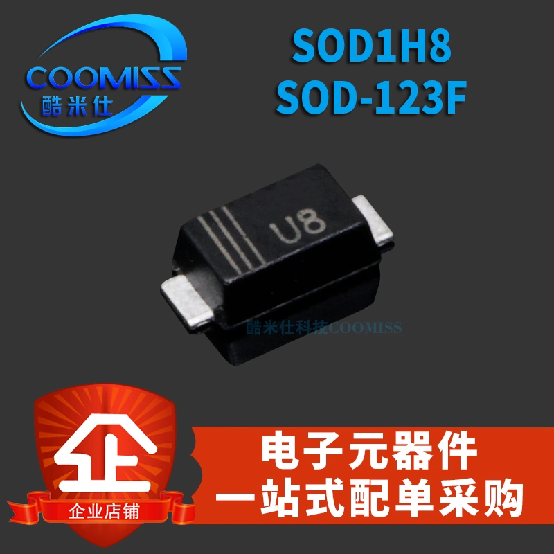 diot 4 chân Bộ chỉnh lưu diode hiệu suất cao SMD SODF1H8 U8 SODF-123F 1000V/1A diot cau 4 chan