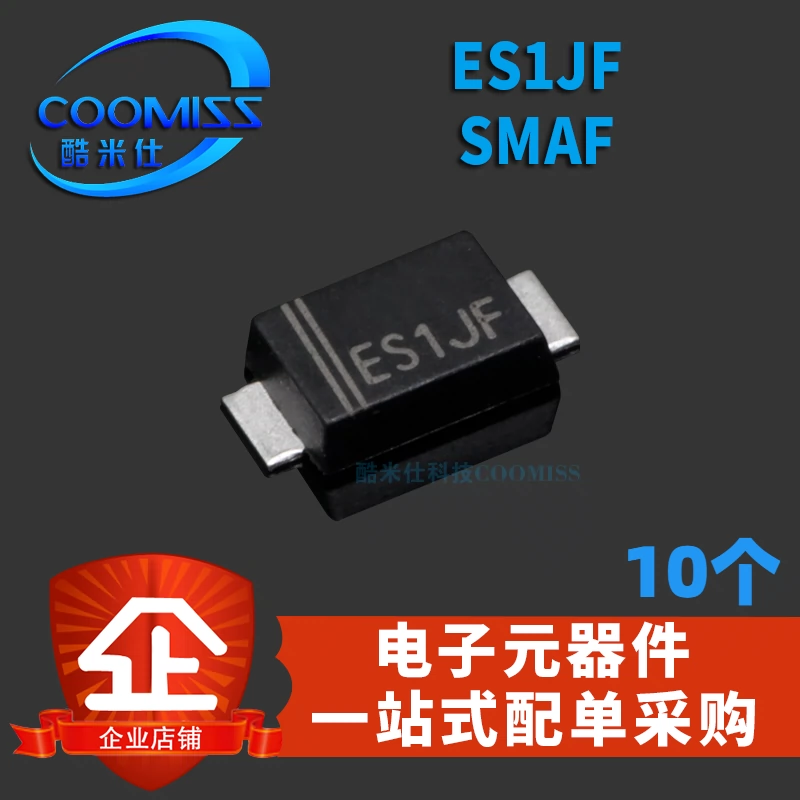 Chip chỉnh lưu diode phục hồi cực nhanh ES1JF SMAF 600V/1A diot 3 chân