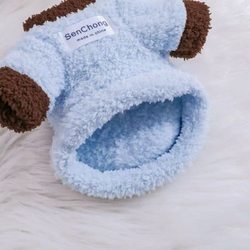 Autumn and Winter Pet Clothes, Warm and Thick Cloud-Like Double-Sided Plush Cotton Coat for Bichon, Teddy, Yorkshire Dogs and Cats