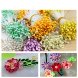 Шифоновая китайская шпилька ручной работы, аксессуар для волос, аксессуары, DIY, в цветочек