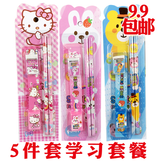 ハローキティ 文房具セット - 学生向けスクールギフトボックス