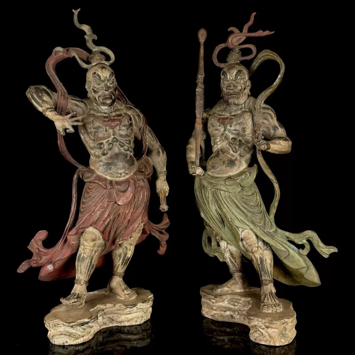 五】松久宗琳 『銅造不動明王座像』 重8.6kg ｜仏師銘