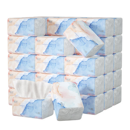 30包西柚纸巾抽纸整箱批餐巾纸家用实惠装面巾纸抽卫生纸悬挂式
