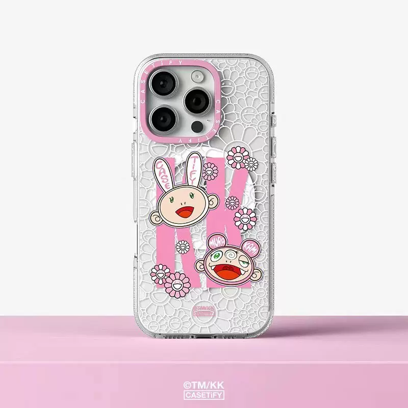 CARSETiFY⭐︎村上隆KAIKAI KIKI⭐︎iPhone16proMAX 正品村上隆x CASETiFY: KAIKAI AND KIKI限量粉色镜头适用苹果