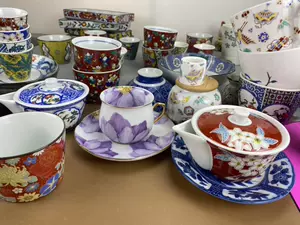 大人気在庫江戸時代　煎茶器　九谷 工芸品