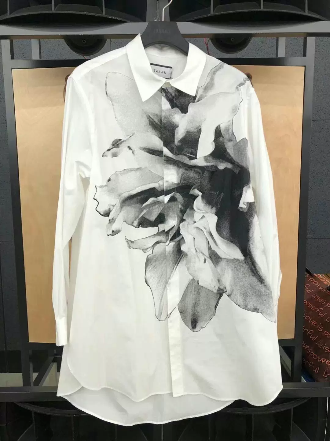 Alex日代TAAKK PIGMENT FLOWER LONG SHIRTS男款长袖衬衫23ss-Taobao