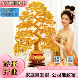 Chinese-Style Money Tree, Housewarming Money Tree, Business Opening Fortune Tree, Finished Handmade Crafts, New Year Living Room Gift Ornaments