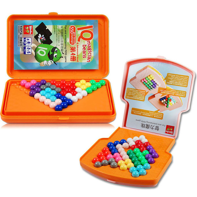 Nibobo 2 boxes of smart pyramid intellectual magic bead puzzle toy logic thinking early education intellectual development