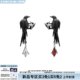 Raven series original 925 silver needle crow earrings niche design high-end dark style sweet and cool hot girl earrings