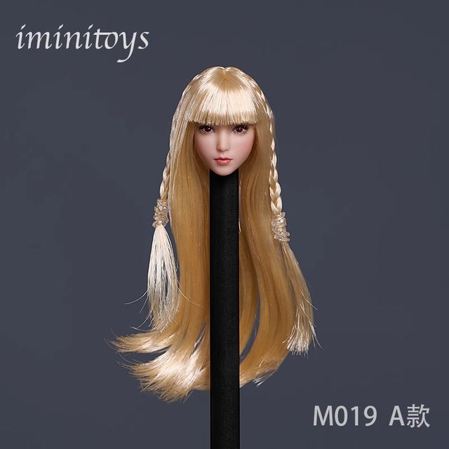 Spot Iminitoys 1/12 female soldier loli girl head sculpture model M019 ...