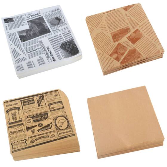American oil-proof paper pad paper fried snack oil-proof paper bread plate paper baking oil-proof paper fried chicken oil-proof paper absorb oil