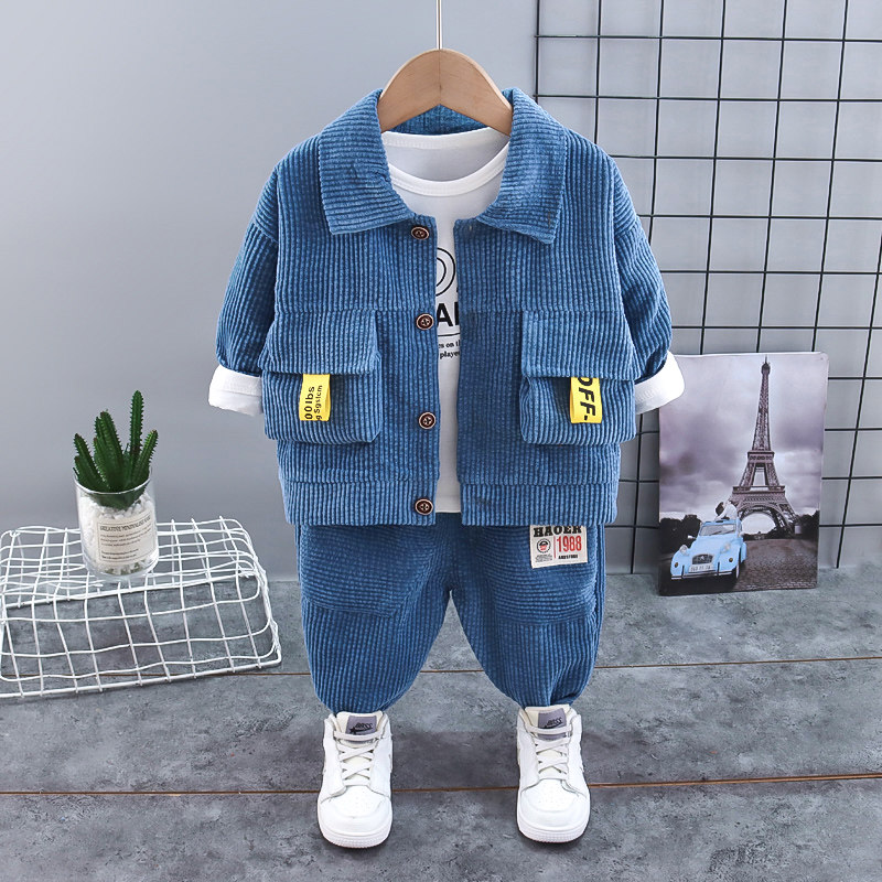 Baby boy spring clothing set 0 to 1 year old 2 boy baby children's