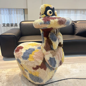 
Internet celebrity style duck casual stool living room lazy sofa mute Donald duck stool sofa animal seat