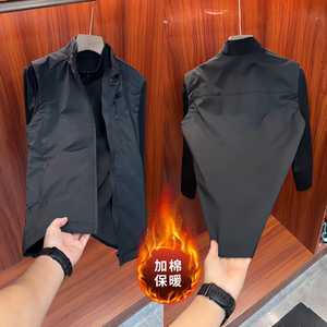 The same autumn new men's vest in the live broadcast room is fashionable and versatile, casual sleeveless waistcoat vest, jacket and top trendy