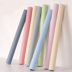 5m Self-Adhesive Waterproof and Moisture-Proof White Bedroom Background Wall Warm Solid Color Trendy Wallpaper Dormitory Wall Sticker