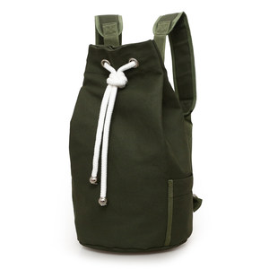 
2022 new trendy canvas bag men's bag bucket bag backpack sports large capacity fitness bag bucket basketball bag