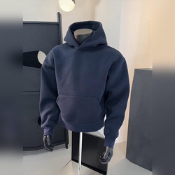 High-End Heavyweight Hooded Sweatshirt for Men 2025 New Spring, Autumn and Winter American Style Loose Silhouette Hoodie Jacket for Men