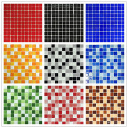 Crystal Glass Mosaic Swimming Pool Fish Pond Kitchen Living Room Bathroom Sink Bathroom Background Wall Sticker Blue Tiles