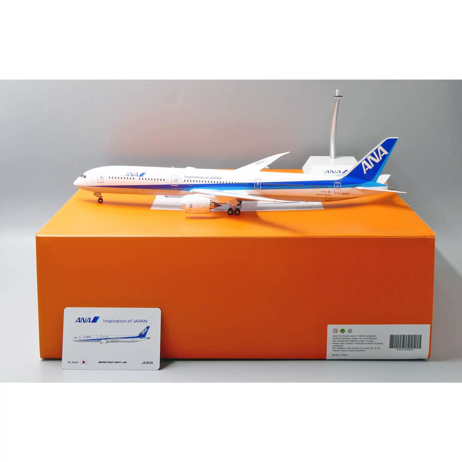 现货JC Wings 1:200 全日空ANA B787-10 JA901A合金飞机模型