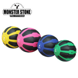 Watermelon-Shaped Medicine Ball, Gravity Ball, Waist and Abdomen Training, Physical Balance Ball, Fitness Ball, Rehabilitation Training Ball, Solid Rubber