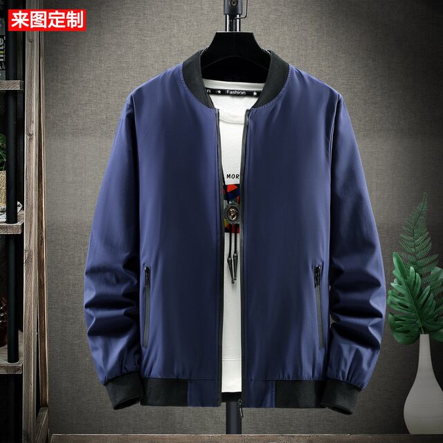 Work clothes customized spring and autumn hoodless stand-collar jacket ...