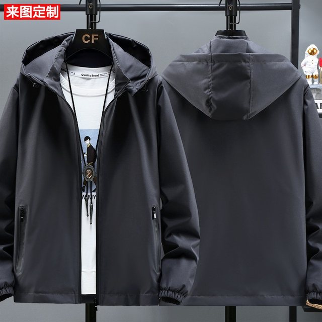 Workwear custom-made spring and autumn jacket coat printing plus size ...