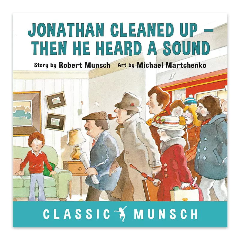 蒙施爷爷讲故事地铁开进了家门jonathan Cleaned Up Then He Heard A Sound 英文原版绘本英语 语言学习阅读兴趣培养书英文版