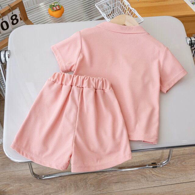 Yobaby Apparel FW 2024 Petite Amie - Black long sleeves and shorts set