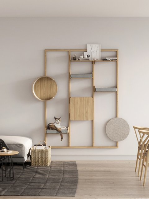 Alto cat climbing rack in Germany imported Miacara large oak cat tree ...