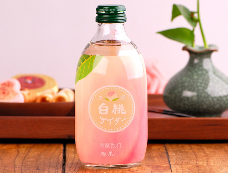 日本友桝白桃味汽水