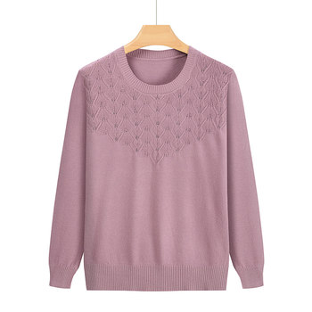 Middle-aged women's shirts and elderly autumn pullovers