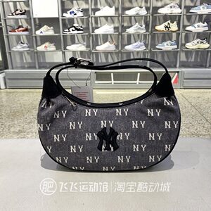 
2025 new MLB presbyopia full flower LOGO trendy and versatile casual New York Yankees shoulder bag handbag