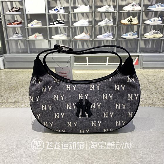 
2025 new MLB presbyopia full flower LOGO trendy and versatile casual New York Yankees shoulder bag handbag