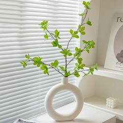 New green plant horse drunk wood bell fake plants living room flower arrangement dining table decoration simulated flower plastic vase ornament