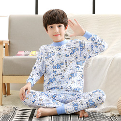 Children's Autumn Clothes And Long Trousers, Home Clothes Set, Boys' Cotton Bottoming, Warm Boys, Babies And Girls' Cotton Pajamas