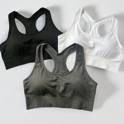 Foreign Trade Surplus Women's Shockproof Running Quick-Dry Supportive Sports Bra Yoga Tank Top Fitness Trendy Brand Camisole Underwear