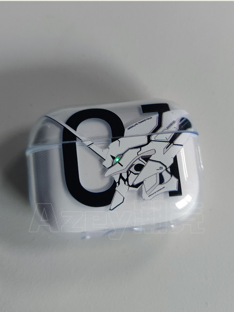 azeyao studio anime eva Evangelion No. 1 machine-to-light suitable for Apple Airpods2pro3 generation soft shell protective cover AirPods4 headphone cover Pro2 fourth and fifth generations transparent