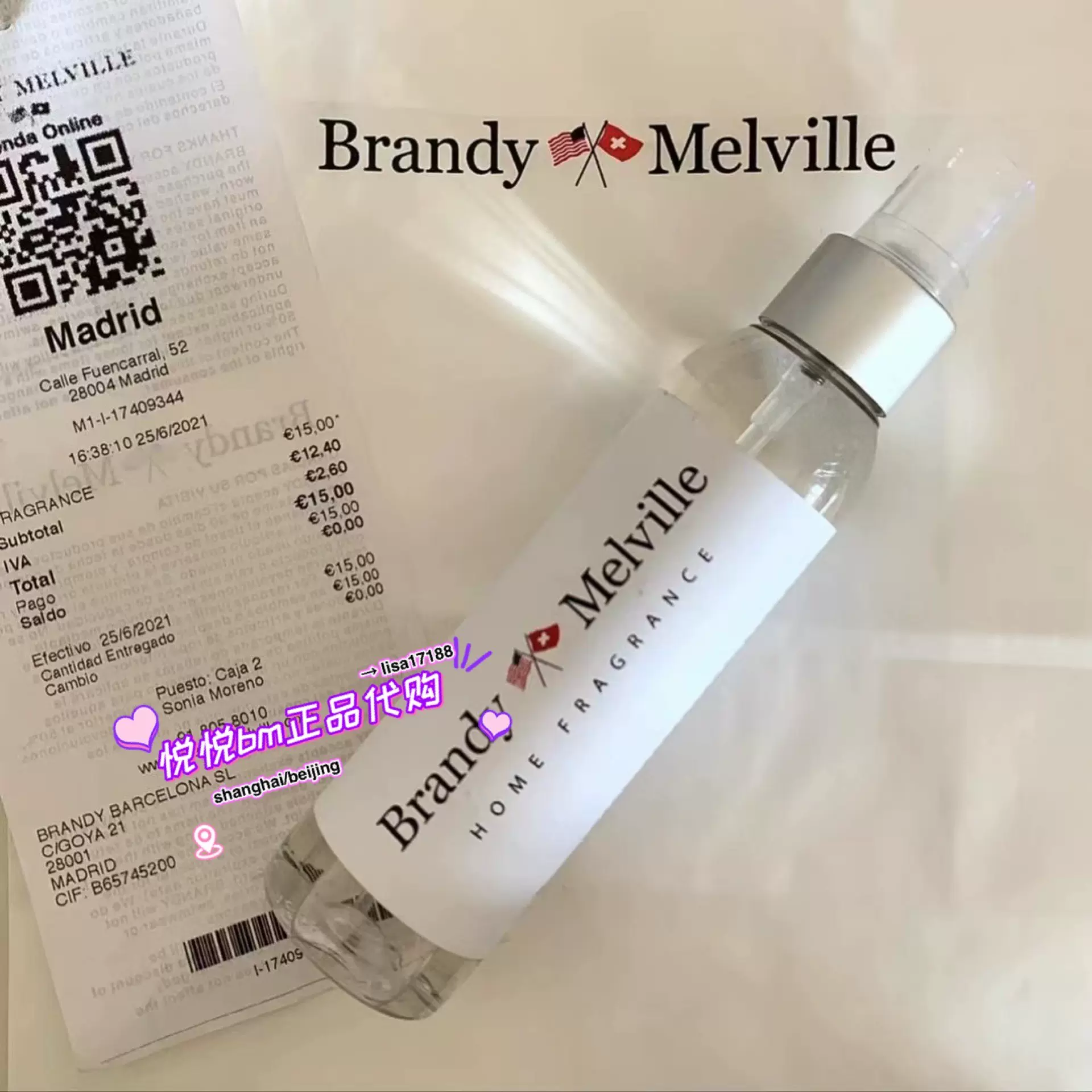 Brandy Melville Home Fragrance Jual Bibit Parfum Murni PARIS