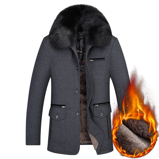 Middle-aged and elderly men's new autumn and winter jackets, men's ...