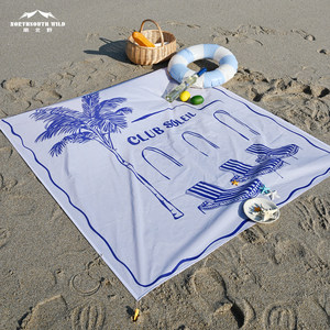 
Customizable beach mat, outdoor camping, folding picnic cloth, lightweight seaside waterproof music festival cushion, moisture-proof cushion