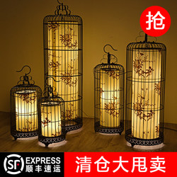 New Chinese-Style Wrought Iron Birdcage Lamp, Creative Pendant Lamp, Classical Aisle Lighting, Restaurant Lighting, Hotel Hanging Lamp, Retro Lantern