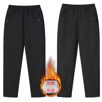 Winter trousers plus velvet and thickened women's casual pants for mothers