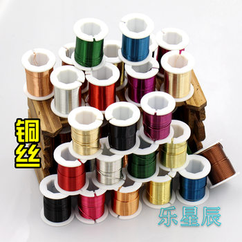 diy pure copper colored hand-tied metal wire
