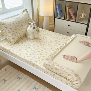 
Pure cotton category A maternal and infant grade 1m 1m 2m thin mattress 135cm 1m 35m bedding 135x200cm fitted sheet