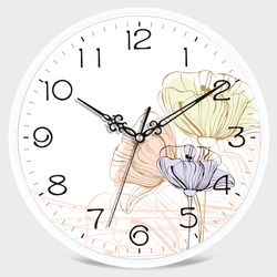 Silent Wall Clock for Living Room and Office, Modern Creative Clock, Round Clock, Simple Cartoon Wall Clock, Stylish Quartz Clock