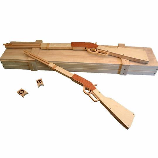 輪ゴム本格木製ライフル　ウインチェスター 輪ゴム本格木製ライフルウインチェスター