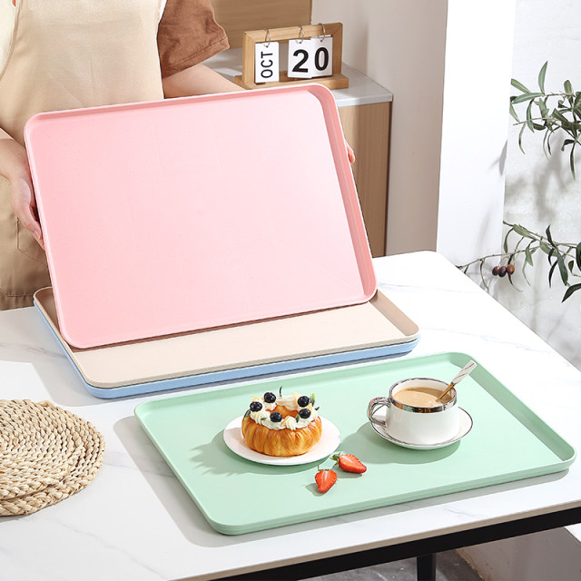 Wheat straw oversized tray household pet flower pot bottom tray plastic ...
