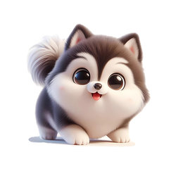 Cute and Cute Puppy Car Stickers, Body Motorcycle Electric Scratch Blocking Decoration, Personalized Creative Waterproof Car Stickers