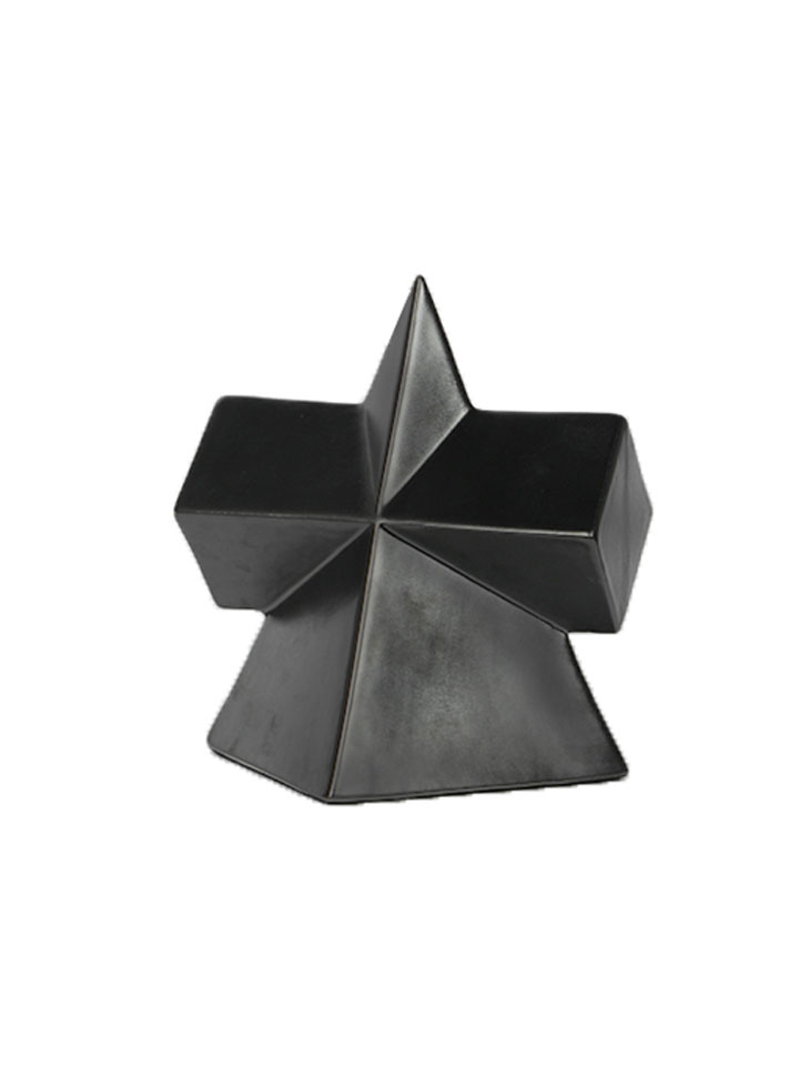 简约现代创意几何金属釉陶瓷桌面摆件