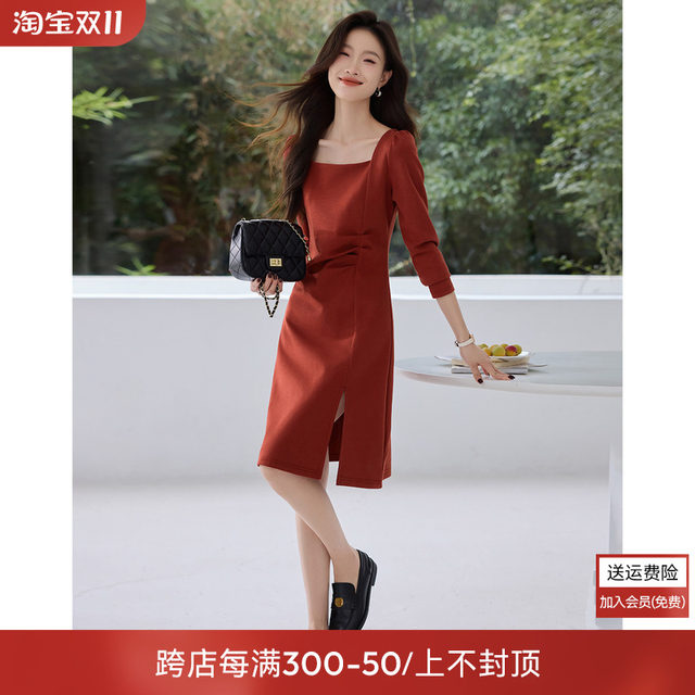 thumbnail interactive-video image 1 of Allegra K Sweater Dress For Women Turtleneck 2025 Fall Long Sleeve... 1 of 9